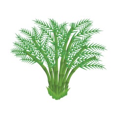 Isometric bamboo trees