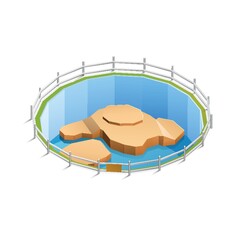 Zoo animal habitat