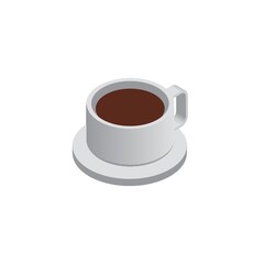 Isometric tea cup