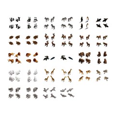 Set of isometric animals © captainvector