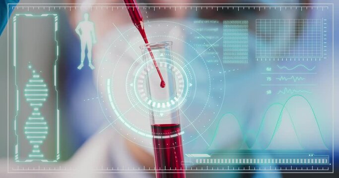 Blood biotechnology concept