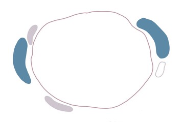 circle texture and doodles drawing copy space background