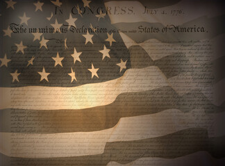 Naklejka premium Flag USA as a patriotic background