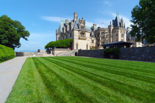 June 2020. A view on Biltmore Estate a historic house museum and tourist attraction in Asheville, North Carolina. The museum remains open for visitors with a limited capacity amid a covid19 pandemic.