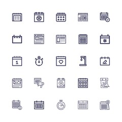 Editable 25 end icons for web and mobile