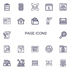 Editable 22 page icons for web and mobile © Nadir