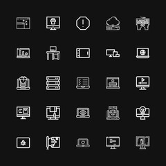 Editable 25 laptop icons for web and mobile