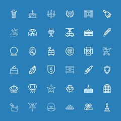 Editable 36 decoration icons for web and mobile