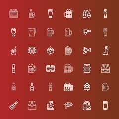 Editable 36 hop icons for web and mobile