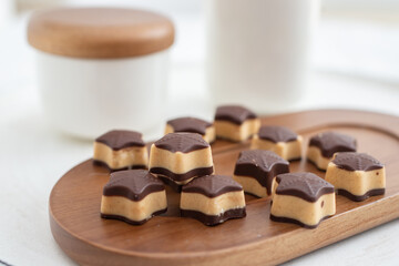 sugar free Chocolate Truffles Balls with peanut butter