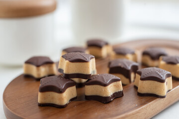 sugar free Chocolate Truffles Balls with peanut butter