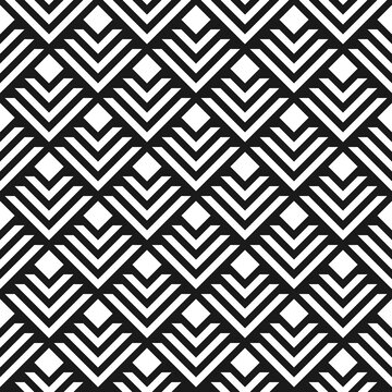 Seamless abstract geometric pattern with overhead rhombuses