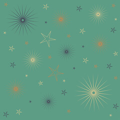 An abstract retro star shape pattern background image.