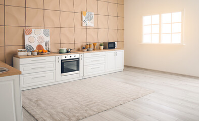 Interior of stylish modern kitchen