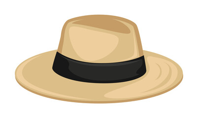Basic hat with ribbon, stylish fedora for women