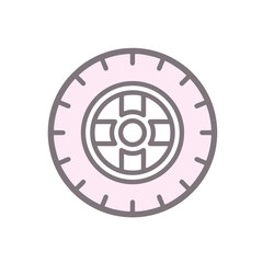 Fototapeta premium Tire icon vector templates