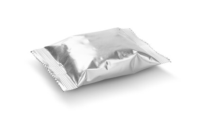 blank packaging aluminum foil snack pouch for product design mock-up