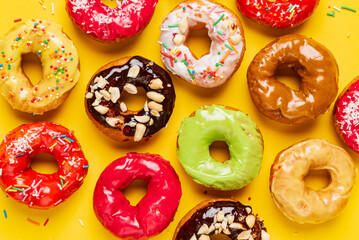 Homemade Round Glazed Donuts Ready to Eat