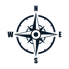 Navigation compass icon 