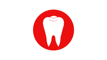 teeth icon dentist flat sign/symbol