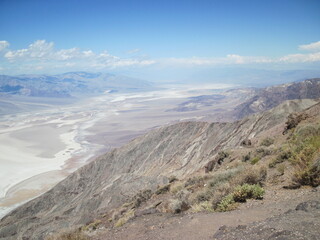 View on the arid landscape in the Death Valley National Park, California
