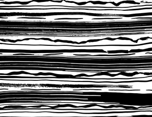 White and black vector. Grunge background. Abstract brush pattern.