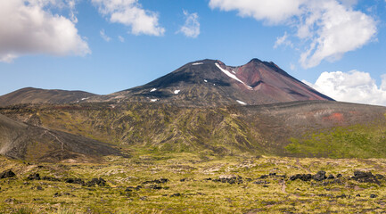 Fototapeta premium View of the Antillanca volcano in southern Chile
