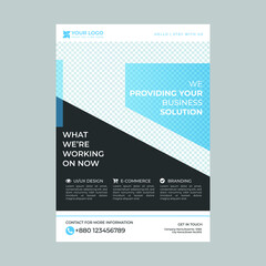 Corporate business flyer template vector