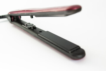 hair iron on a white background