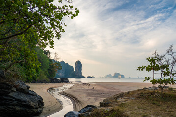 Ao Nang beach at sunset