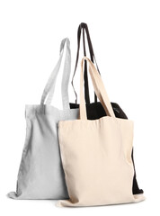 Eco bags on white background