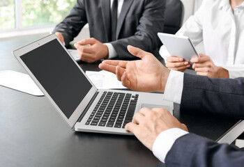 Business people working in office