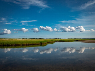 Clouds on the marsh