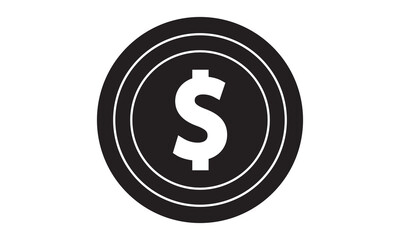 Dollar icon. vector graphics 