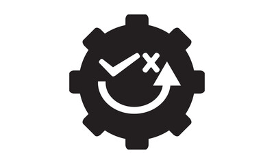 Thinking tactics icon. vector graphics 