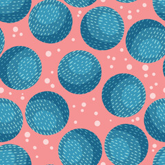 Neptune planet abstract seamless space pattern background with planets. Solar system planets children wallpaper texture tile. Vector stock image © Olga