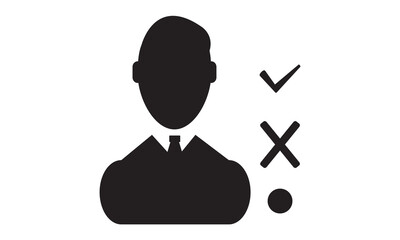 Choice, selection icon. vector graphics