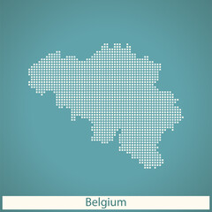 Fototapeta na wymiar map of Belgium