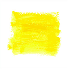 Vector watercolor with stroke of brush on white.