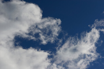 Blue sky background with clouds
