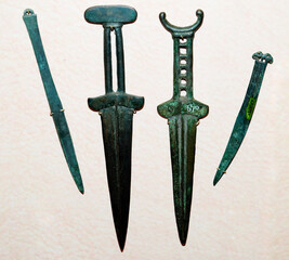Items of armament of the Siberian Scythians. Tagar culture. South Siberia.