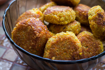Vegan chickpea falafel in a plate