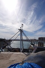 fishing boats in the harbor of spain