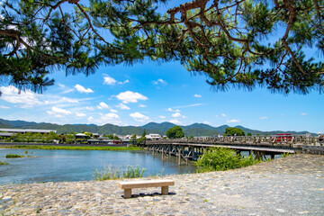 Fototapeta premium 京都 嵐山 渡月橋
