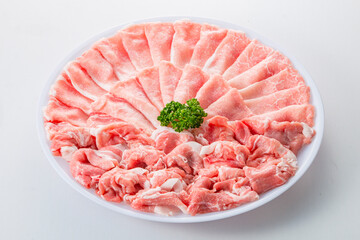 しゃぶしゃぶ　豚肉スライス © Chiristsumo