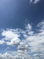 blue sky with clouds
