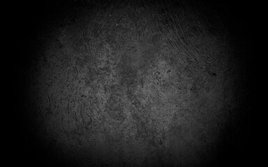 Old wall texture cement dark black gray  background abstract grey color design are light with white gradient background.