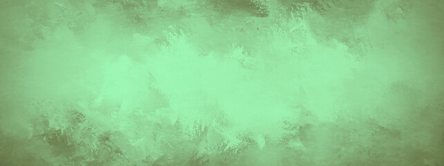 Green grunge background with blots for banner design