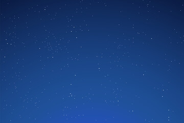 Fototapeta na wymiar Backdrop of gradient night sky with multilayered stars. Vector illustration. 