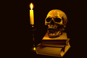Ein Schädel und ein Buch